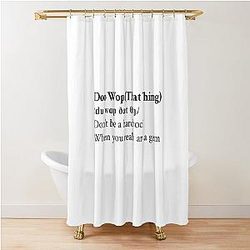 Ms. Lauryn Hill Aesthetic Motivational Shower Curtain