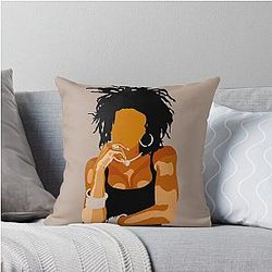 Lauryn Hill Abstract Art Throw Pillow