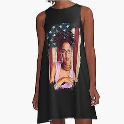 Retro Vintage Lauryn Hill A Line Dress
