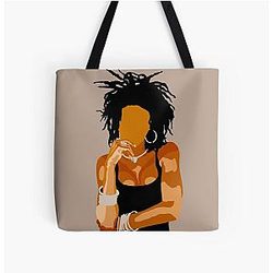 Lauryn Hill - Abstract Art Tote Bag