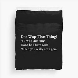 Ms. Lauryn Hill Aesthetic Black Duvet Cover