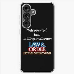 Introverted but willing to discuss Law and Order SVU Soft Case for Samsung Galaxy