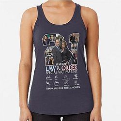 Design 21 Years of Law Order Special Victims Unit Racerback Tank Top