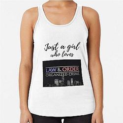 Law Order Organized Crime Racerback Tank Top