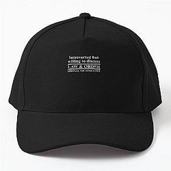 Introverted but willing to discuss Law and Order Essential Baseball Cap