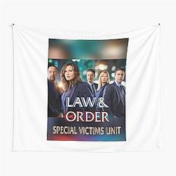 Law and Order SVU Halloween Christmas Vintage Tapestry