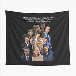 Dedicated Detectives Law and Order SVU Lach Halloween Christmas Tapestry