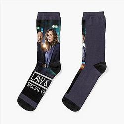 Funny Law Order Christmas Holiday Socks