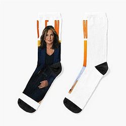 Olivia Benson Hargitay Law and Order SVU Lach Christmas Socks
