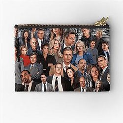 Collage of Law and Order Zipper Pouch