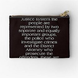 Law Order Zipper Pouch