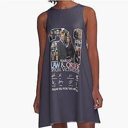 Design 21 Years Of Law and Order Special Victims Unit A-Line Dress