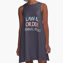 Day Gift Law And Order Gift For Movie Fan A-Line Dress