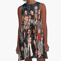Collage of Law and Order A-Line Dress
