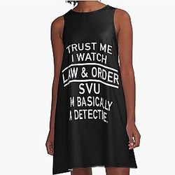 Trust me. I watch Law & Order: SVU. A-line Dress.