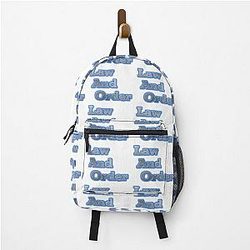 Law and Order Blue Backpack