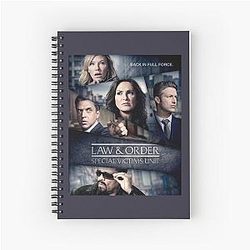 Most Important Law Order Halloween Spiral Notebook