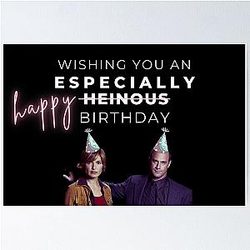 Law and Order SVU Wishing You a Happy Birthday Poster