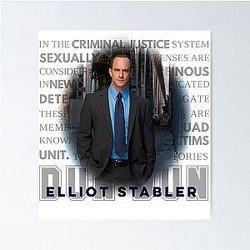 Elliot Stabler Law and Order SVU Lach Halloween Christmas Poster