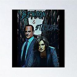 Mens Benson and Stabler Law and Order SVU Fans Poster