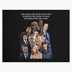 Dedicated Detectives Law and Order Lach Halloween Jigsaw Puzzle