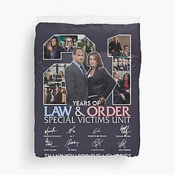 Design 21 Years Law and Order Special Victims Unit Duvet Cover