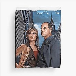 Benson and Stabler Law Order: SVU Duvet Cover
