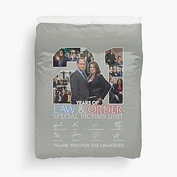 Design 21 Years of Law and Order Special Victims Unit Duvet Cover
