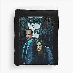 Mens Benson and Stabler Law and Order SVU Fans Duvet Cover