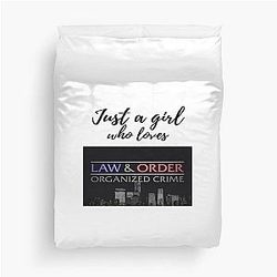 Law and Order Organized Crime Duvet Cover