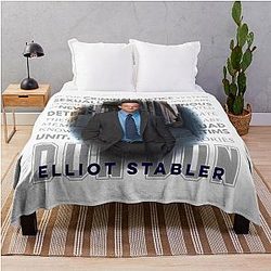 Elliot Stabler Law and Order SVU Lach Halloween Christmas Throw Blanket