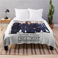 Law and Order SVU 20 Years Strong Throw Blanket