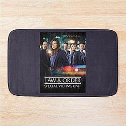Funny Gift for Law Order Christmas Holiday Bath Mat