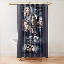 Most Important Law and Order Halloween Holiday Shower Curtain
