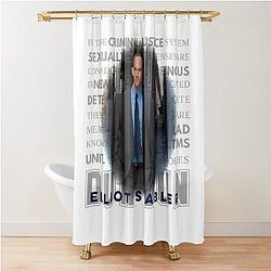 Elliot Stabler Law and Order SVU Lach Halloween Christmas Shower Curtain