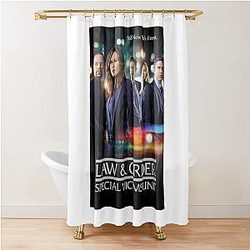 Still New York's Finest Law and Order SVU Lach Halloween Christmas Shower Curtain