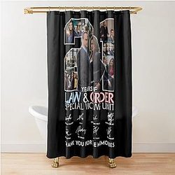 Law and Order SVU Lach Halloween Christmas Special Victims Shower Curtain
