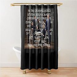 Law and Order SVU Lach Halloween Christmas Intro About Shower Curtain