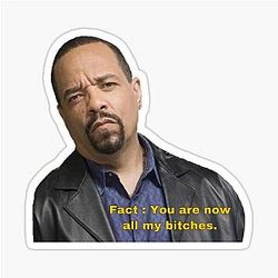 Ice T Law and Order SVU Sticker