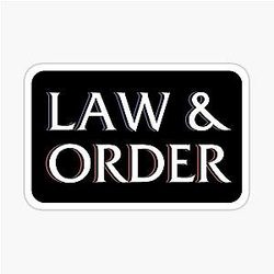 Law and Order Sticker