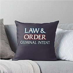 Day Gift for Law Order Movie Fan Throw Pillow