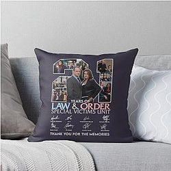 Design 21 Years Of Law and Order Special Victims Unit  Throw Pillow