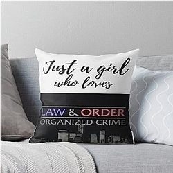 Law and Order Organized Crime Throw Pillow