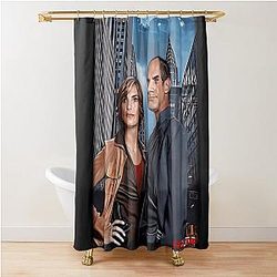 Benson and Stabler Law Order SVU Shower Curtain