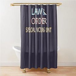 Gift Idea Law and Order Music Fans Shower Curtain