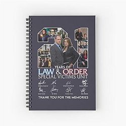 Design 21 Years of Law & Order: Special Victims Unit Spiral Notebook