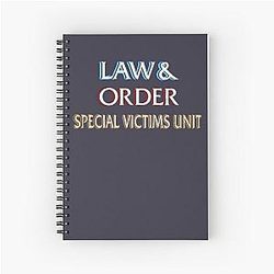 Gift Idea for Law and Order Music Fans Spiral Notebook