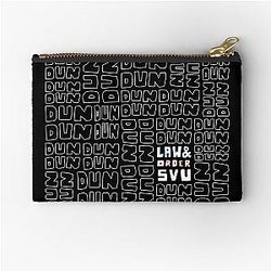 DUNocrin law and Order SVU pattern Zipper Pouch.