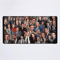 Collage of Law and Order Desk Mat
