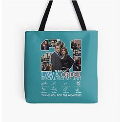 Design 21 Years of Law and Order Special Victims Unit All Over Print Tote Bag